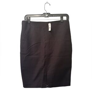 Ann Taylor Loft Black Pencil Skirt Women’s Size 8 NWT